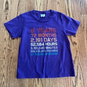 6 Year Purple Tee
